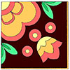 Цветочная аппликация для диванной подушки - www.tambour.ru
