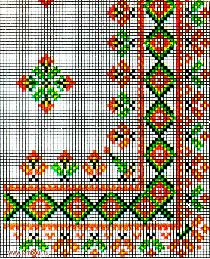 Схема орнамента - www.tambour.ru