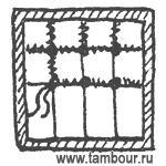 строчевая вышивка «решеточка» - www.tambour.ru