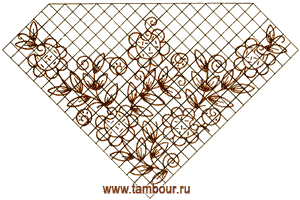 Пончо «Розы» - www.tambour.ru