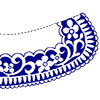 Цветочный рисунок для вышивки воротничка - www.tambour.ru